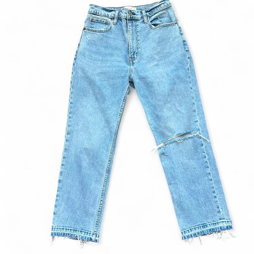 Abercrombie & Fitch Light Blue Straight Leg Jeans
